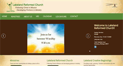 Desktop Screenshot of lakelandreformed.org